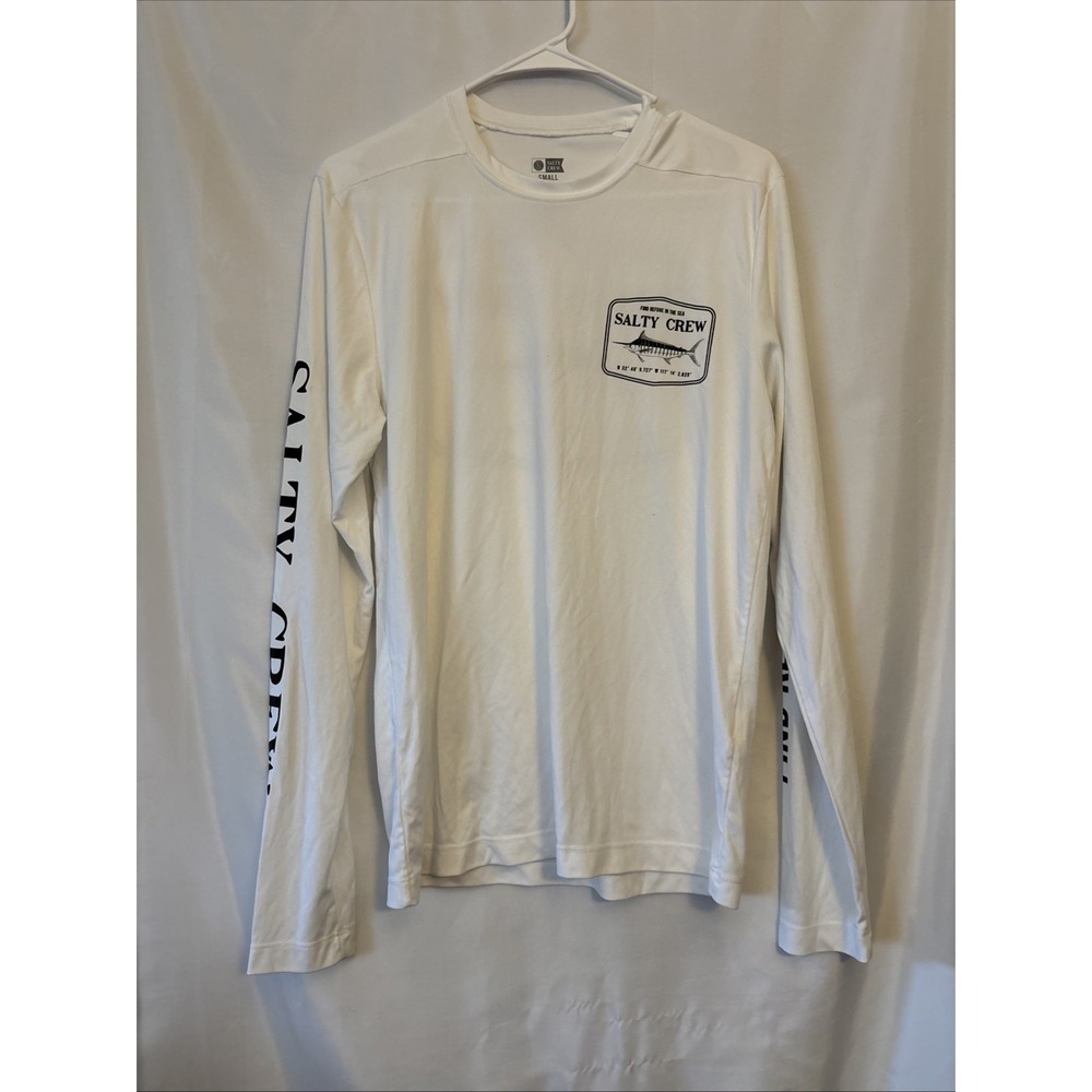Men's Salty Crew White Stealth Long Sleeve T-Shirt S